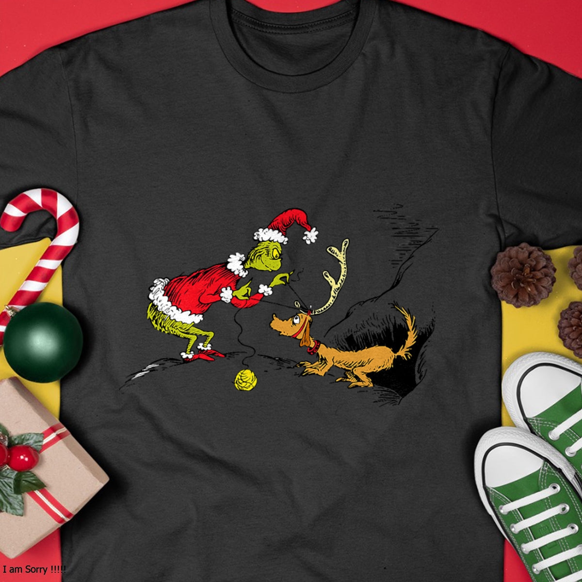 Dr. Seuss Reindeer T-shirt - Christmas Unisex T-Shirt/Hoodie/Sweatshirt - HNDS00