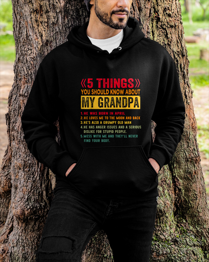 APRIL - GRUMPY GRANDPA - PERFECT GIFT FOR YOUR GRANDCHILD - SKU2606-36-04