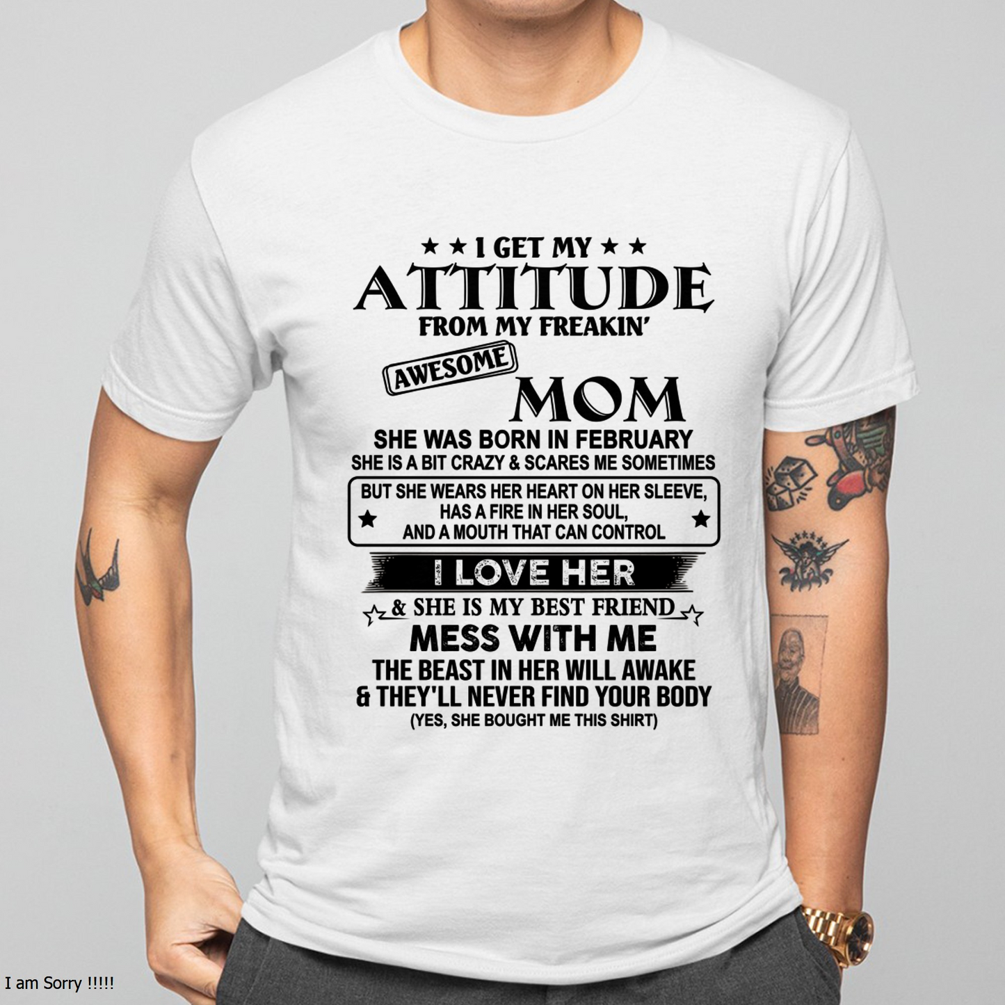 FEBRUARY - AWESOME MOM - PERFECT GIFT FOR YOUR MOM - (SKU2606-125-02)