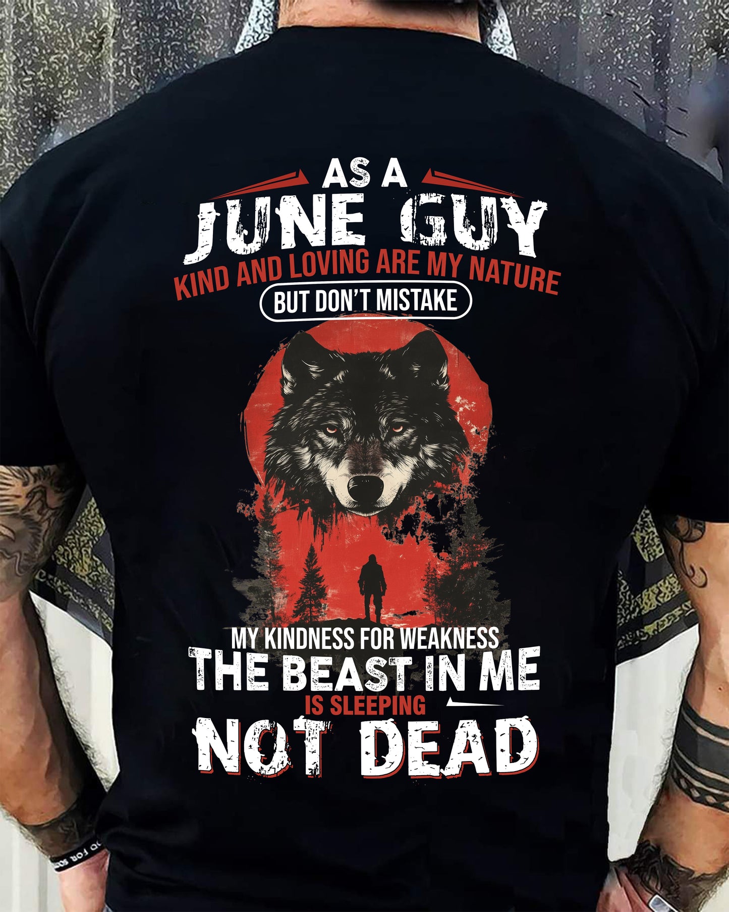 JUNE - KIND AND LOVING ARE MY NATURE - BIRTHDAY T-SHIRT FOR MEN - KATE06 (SKU26T-01-17-06)