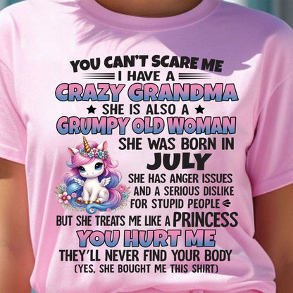 JULY - YOU CAN'T SCARE ME - GIFT FROM GRANDMA - KATE07 (SKU09-106-07)