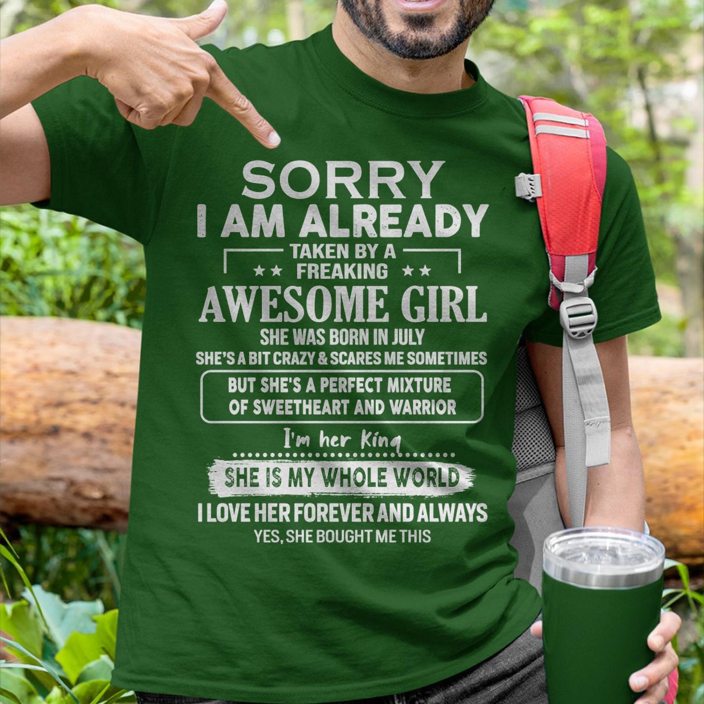 July - Awesome Girl - Perfect Gift For Your Boyfriend, Husband From Wife - KATE07 (SKU04-86MT-07)