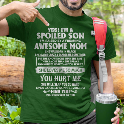 March - Awesome Mom - Perfect Gift For Spoiled Son From Mom - KATE03 (SKU05-47-03)