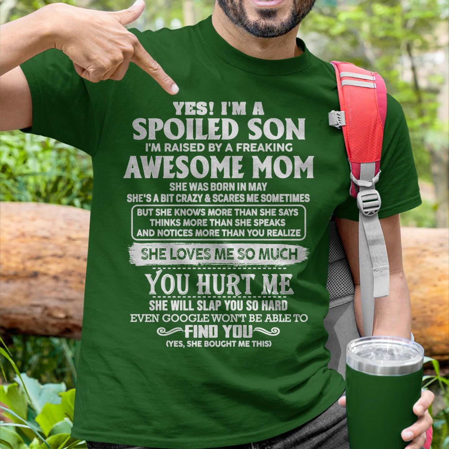 May - Awesome Mom - Perfect Gift For Spoiled Son From Mom - KATE05 (SKU05-47-05)