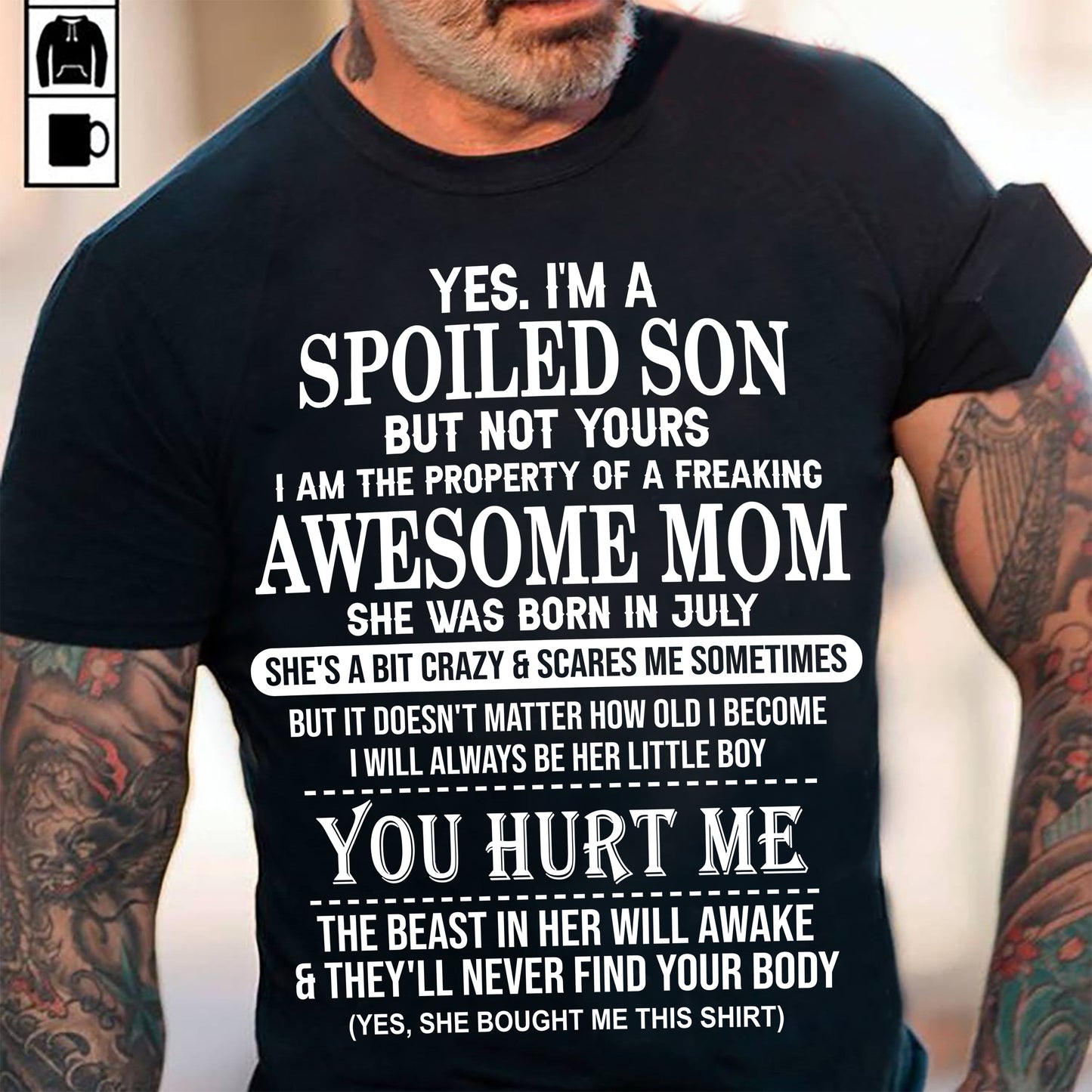 July - Awesome Mom Born In July - Special gift for Son From Mom - KATE07 (SKU10-45-07)