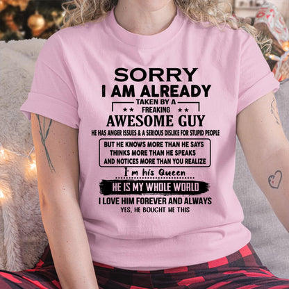 Awesome Guy - Perfect gift for your girlfriend or wife from husband - KATE00 (SKUT08-11-00)