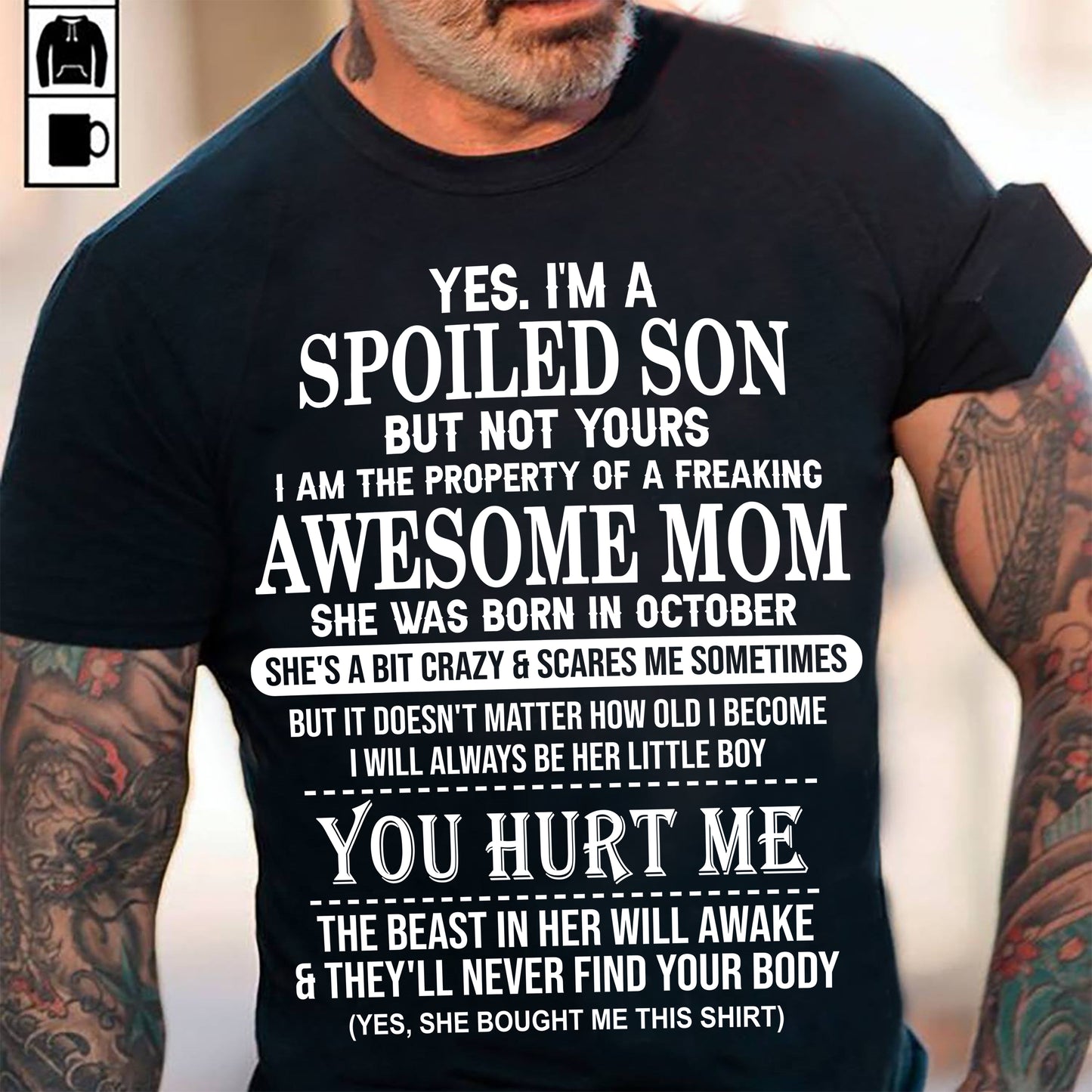 October - Awesome Mom Born In October - Special gift for Son From Mom - KATE10 (SKU10-45-10)