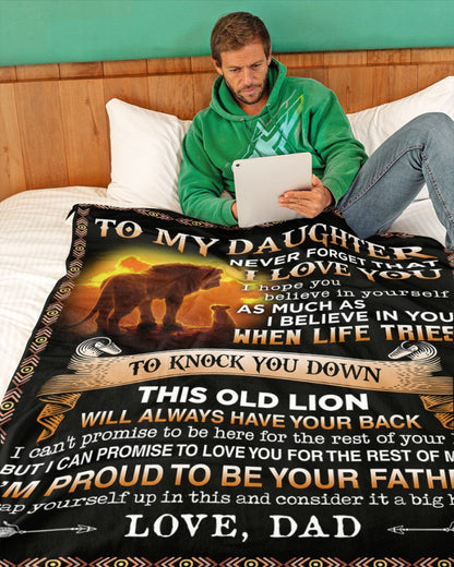 Special Gift For Your Daughter Blanket - From Dad (SKUB06-53)