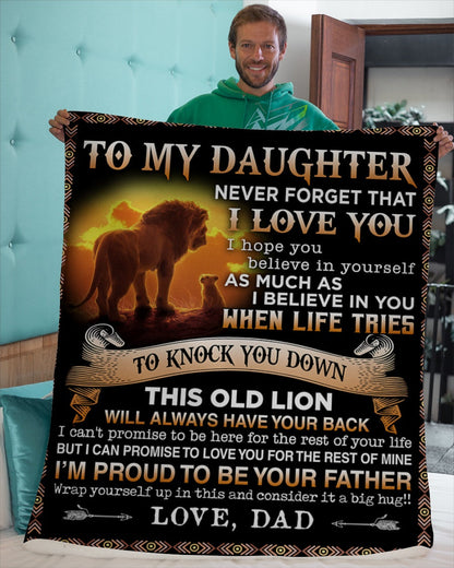 Special Gift For Your Daughter Blanket - From Dad (SKUB06-53)
