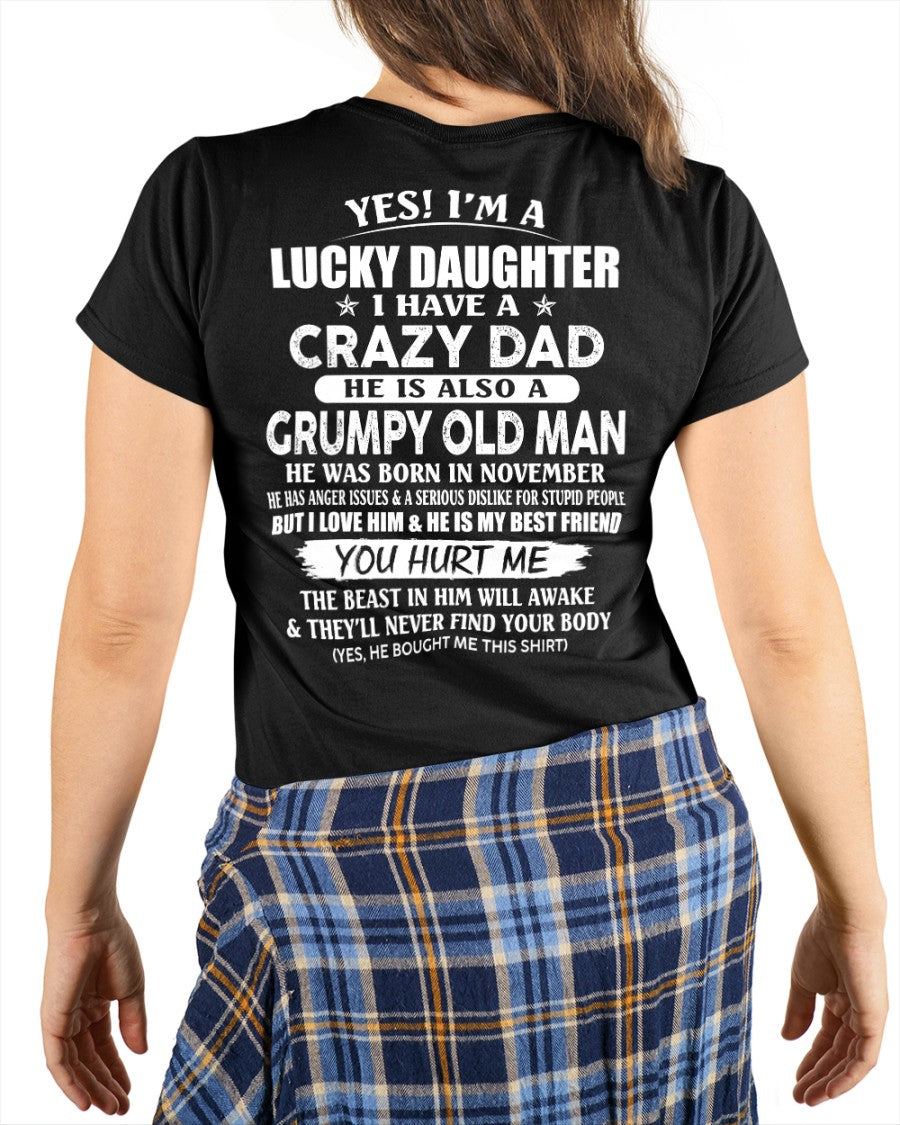 November - Awesome Grumpy Old Dad - Special gift for your daughter From Dad - KATE11 (SKU10-50-11)