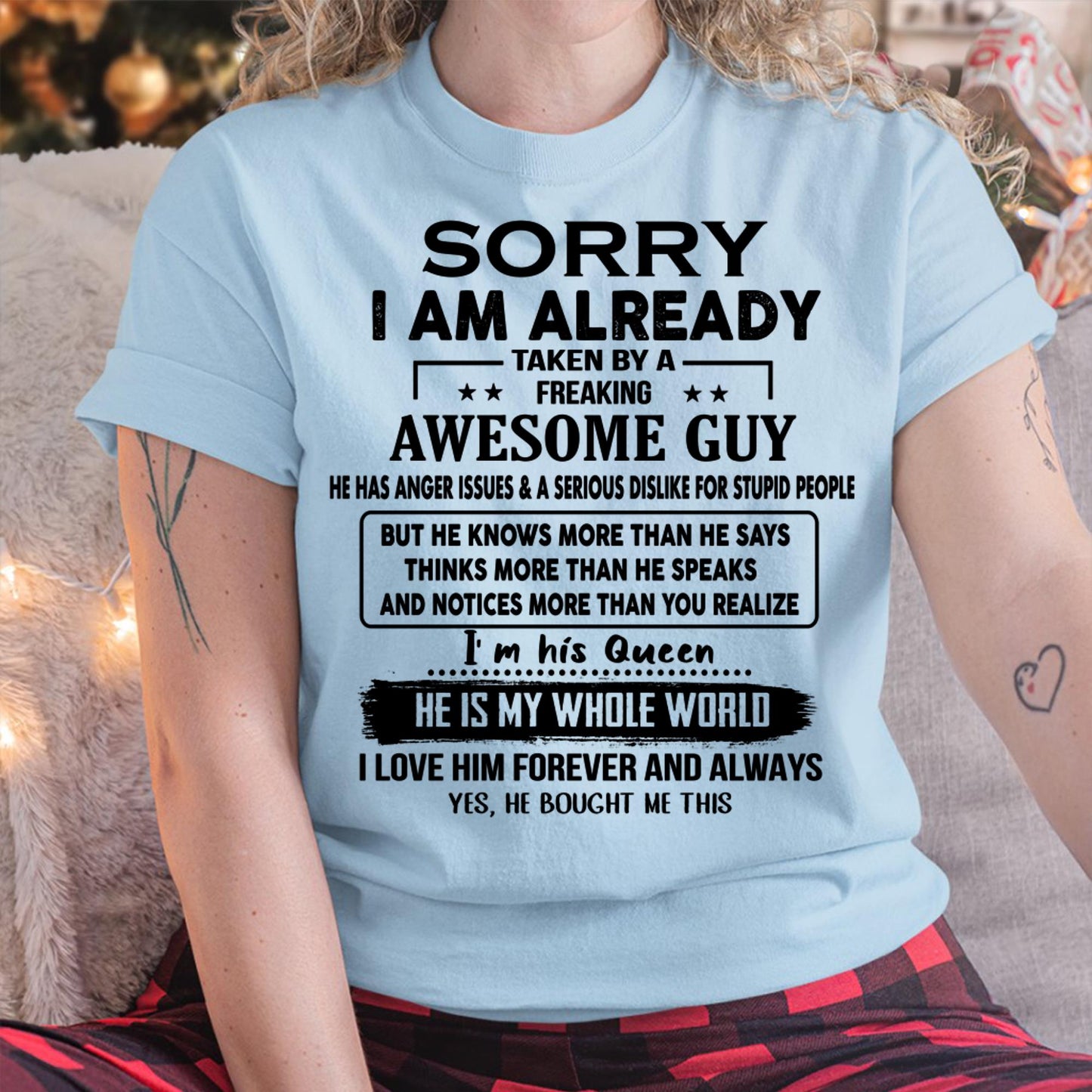 Awesome Guy - Perfect gift for your girlfriend or wife from husband - KATE00 (SKUT08-11-00)