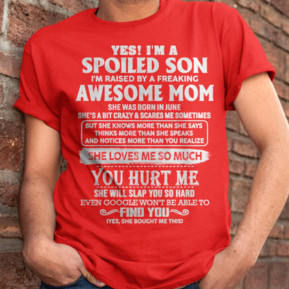 June - Awesome Mom - Perfect Gift For Spoiled Son From Mom - KATE06 (SKU05-47-06)