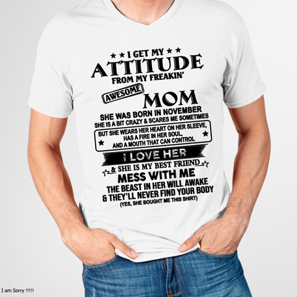 NOVEMBER - AWESOME MOM - PERFECT GIFT FOR YOUR MOM - (SKU2606-125-11)