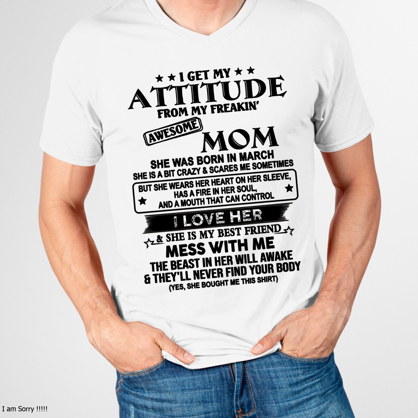 MARCH - AWESOME MOM - PERFECT GIFT FOR YOUR MOM - (SKU2606-125-03)