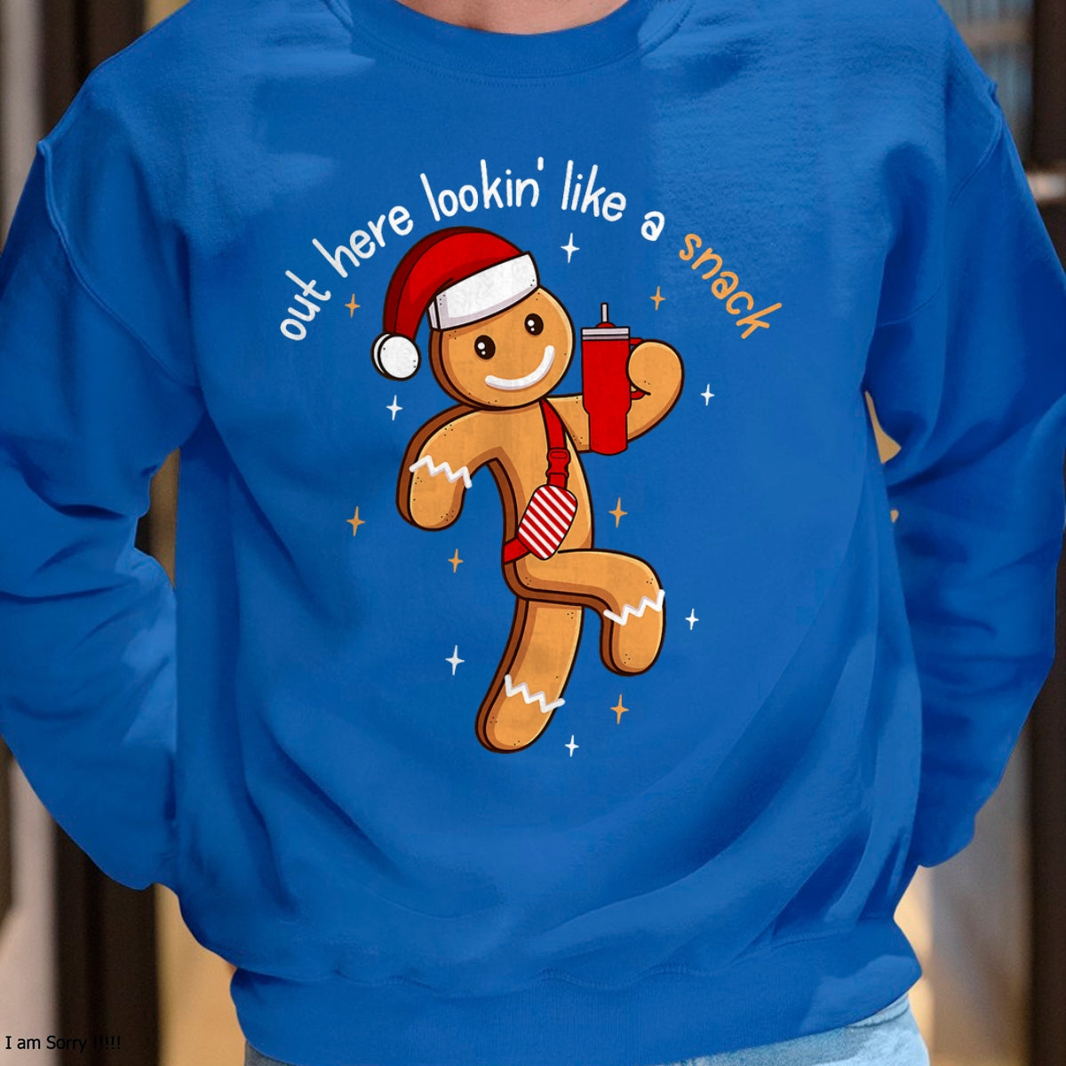 Out Here Looking Like A Snack Funny BouJee Xmas Gingerbread T-Shirt - Christmas Unisex T-Shirt/Hoodie/Sweatshirt - HNDS00