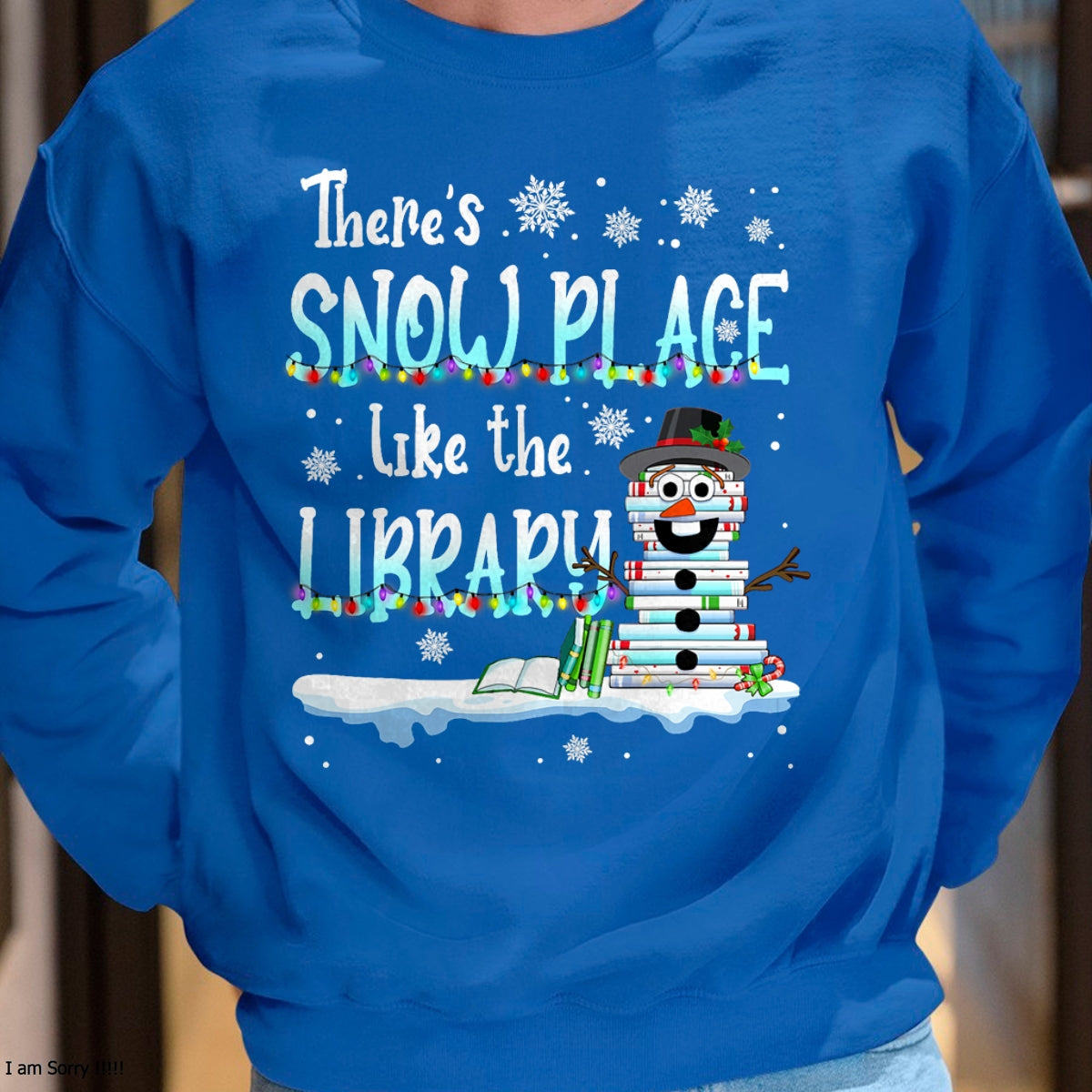 Librarian There's HNDS Place Like The Library Christmas HNDS T-Shirt - Christmas Unisex T-Shirt/Hoodie/Sweatshirt - HNDS00