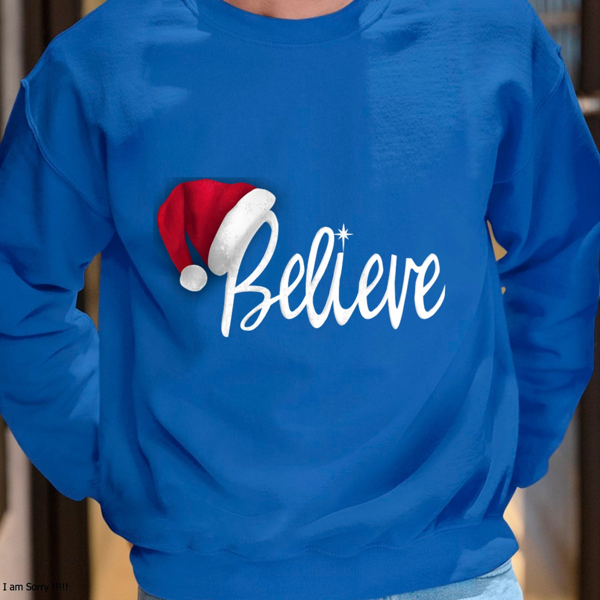 Christmas Long Sleeve T-Shirt - Believe in Santa Claus Shirt - Christmas Unisex T-Shirt/Hoodie/Sweatshirt - HNDS00
