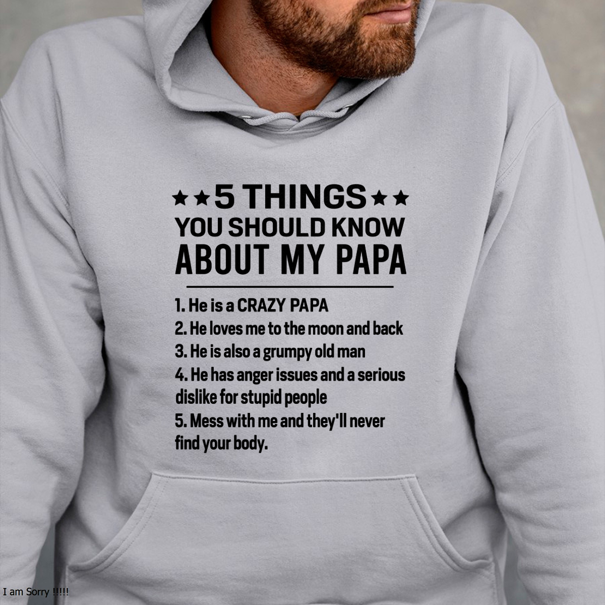 5 Things You Should Know About My Papa - From Grandpa To Grandchild - Funny T-Shirt (SKU2607-187-00)