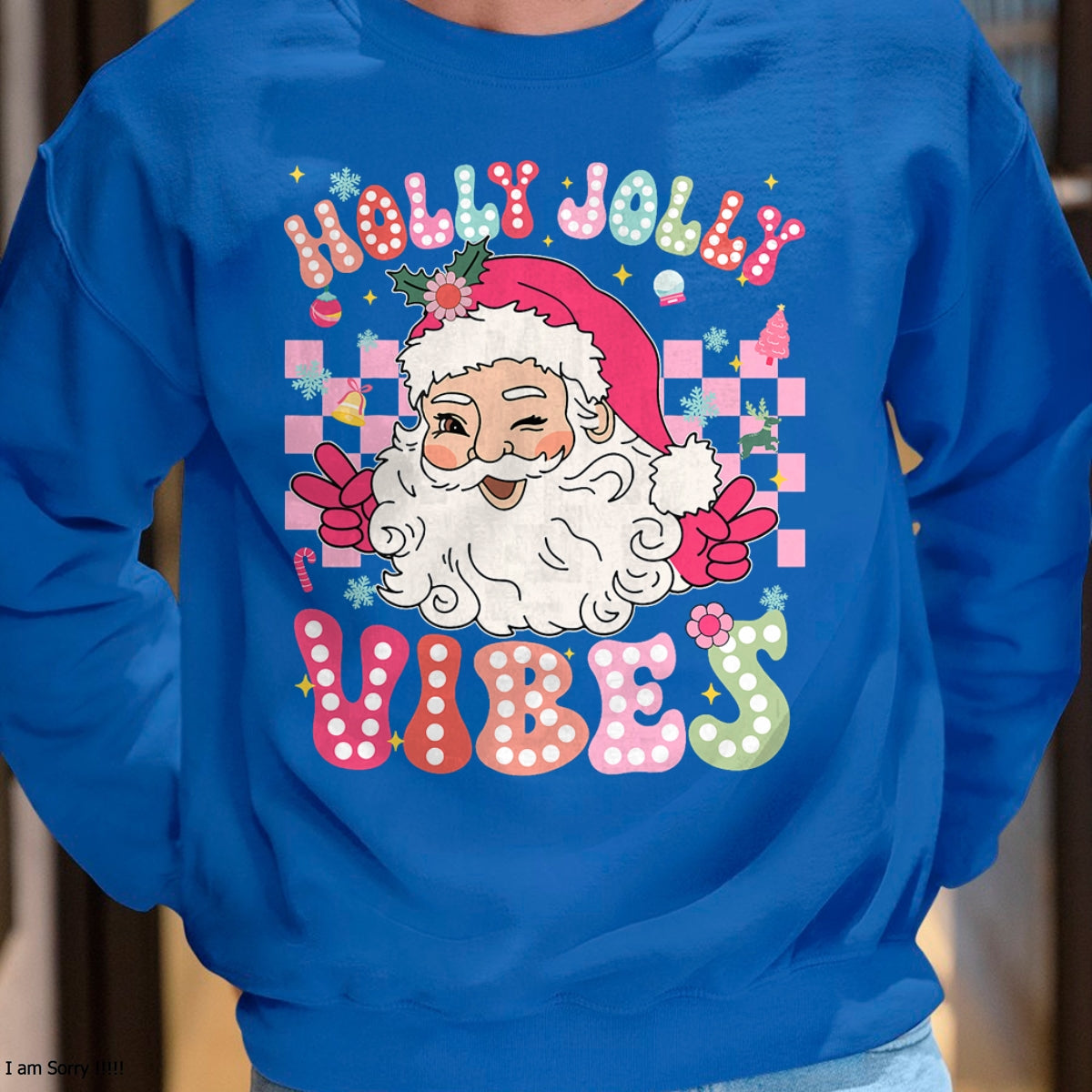 Groovy Cute Santa Claus Christmas Vibes Xmas Girls Womens T-Shirt - Christmas Unisex T-Shirt/Hoodie/Sweatshirt - HNDS00