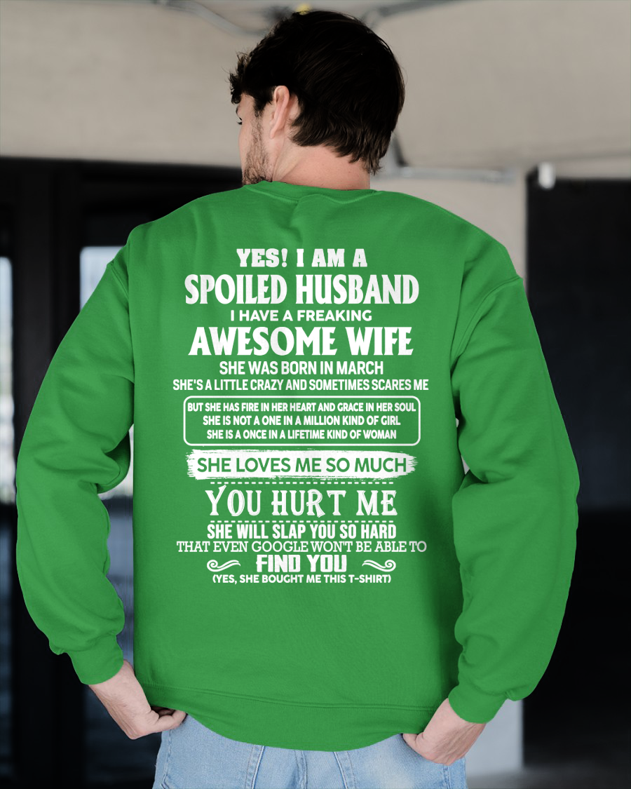 MARCH - AWESOME WIFE - PERFECT GIFT FOR YOUR HUSBAND - (SKU2606-296-03)