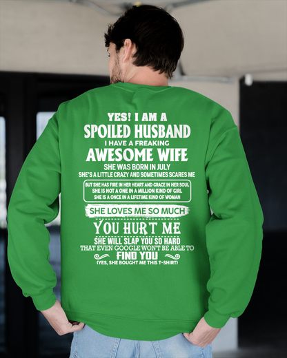 JULY - AWESOME WIFE - PERFECT GIFT FOR YOUR HUSBAND - (SKU2606-296-07)