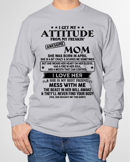 APRIL - AWESOME MOM - PERFECT GIFT FOR YOUR MOM - (SKU2606-125-04)