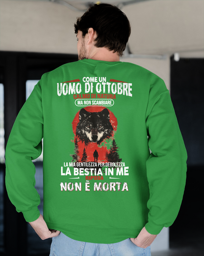OTTOBRE UOMO MAGLIETTA – Calmo Di Natura Ma Non Scambiare La Mia Gentilezza Per Debolezza – Idea Regalo Compleanno (SKU2605-276-10)