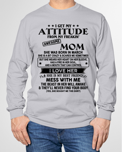 MARCH - AWESOME MOM - PERFECT GIFT FOR YOUR MOM - (SKU2606-125-03)