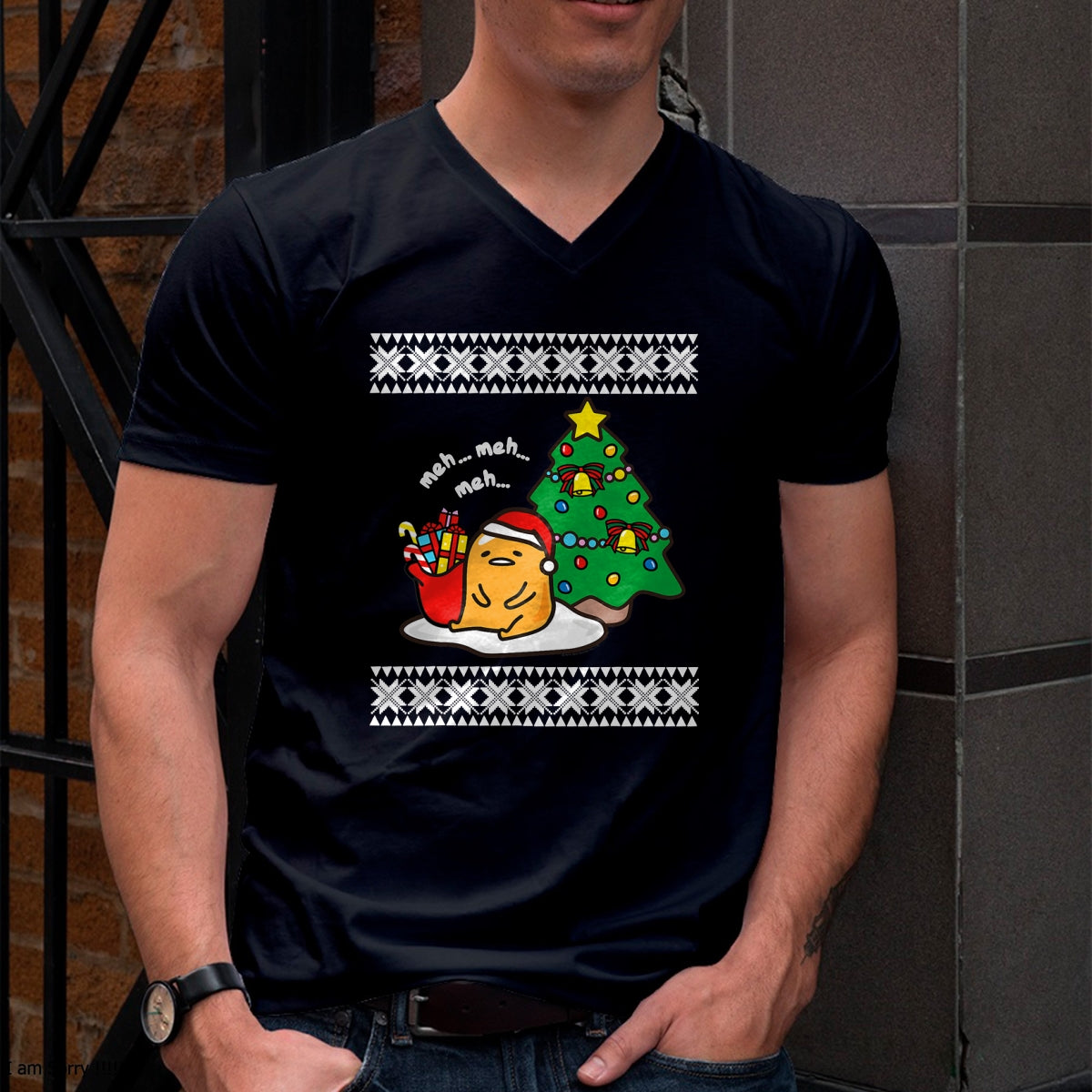 Gudetama Ugly Christmas T-Shirt - Christmas Unisex T-Shirt/Hoodie/Sweatshirt - HNDS00