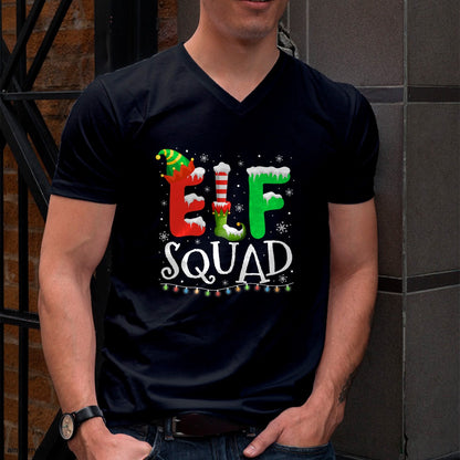 Elf Family Christmas Matching Pajamas Xmas Elf Squad T-Shirt - Christmas Unisex T-Shirt/Hoodie/Sweatshirt - HNDS00