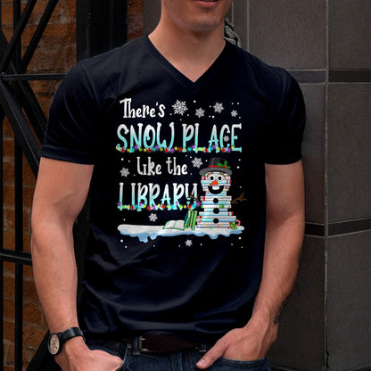 Librarian There's HNDS Place Like The Library Christmas HNDS T-Shirt - Christmas Unisex T-Shirt/Hoodie/Sweatshirt - HNDS00