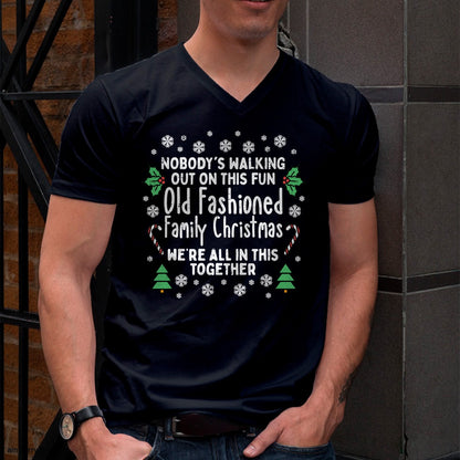 Old Fashioned Family Christmas Ugly Xmas Men Women Kids T-Shirt - Christmas Unisex T-Shirt/Hoodie/Sweatshirt - HNDS00