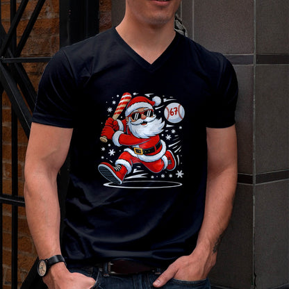 Funny Baseball Santa 67 Christmas Xmas Pajamas Boys T-Shirt - Christmas Unisex T-Shirt/Hoodie/Sweatshirt - HNDS00