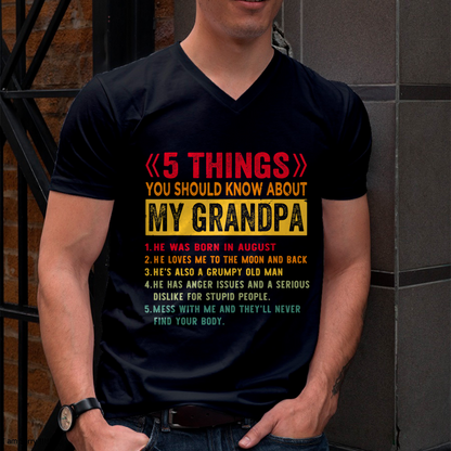 AUGUST - GRUMPY GRANDPA - PERFECT GIFT FOR YOUR GRANDCHILD - SKU2606-36-08