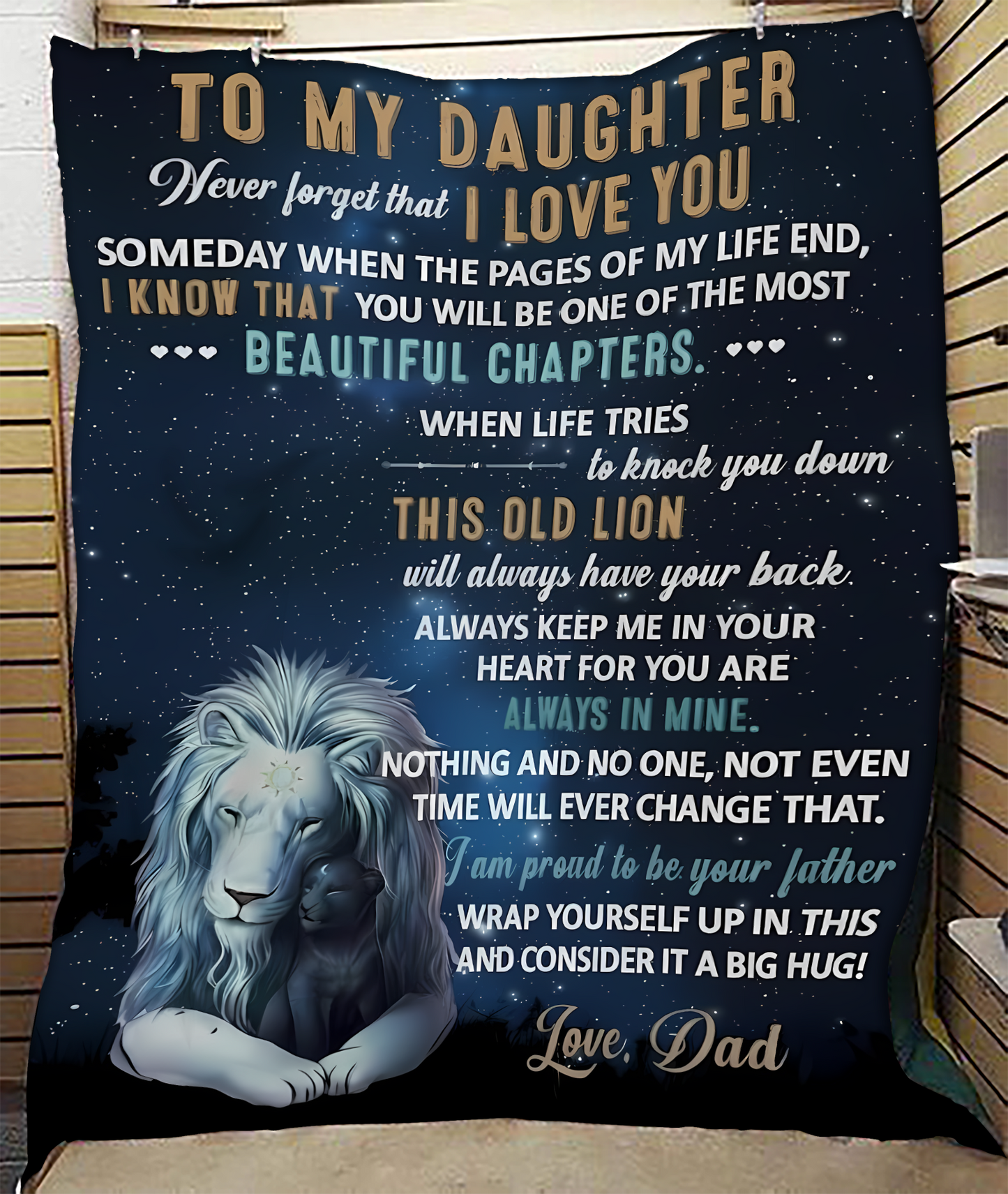 Special Gift For Your Daughter Blanket - From Dad04