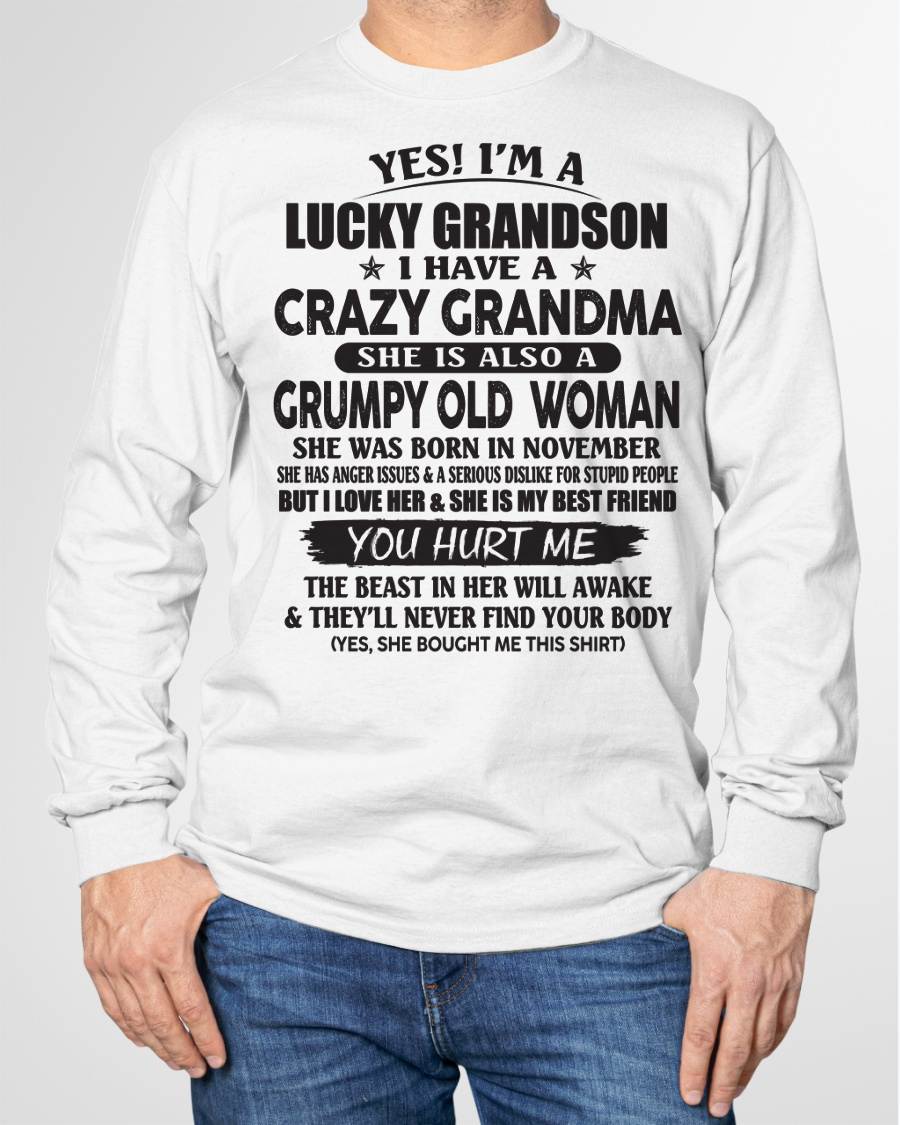 NOVEMBER - LUCKY GRANDSON OF CRAZY GRANDMA -  FROM GRANDMA - KATE11 (SKU10-173-11)