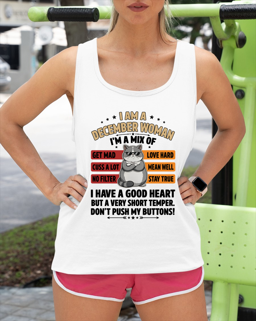 DECEMBER WOMAN SHIRT – Mix Personality No Filter – Birthday Gift (SKU2604-277-12)