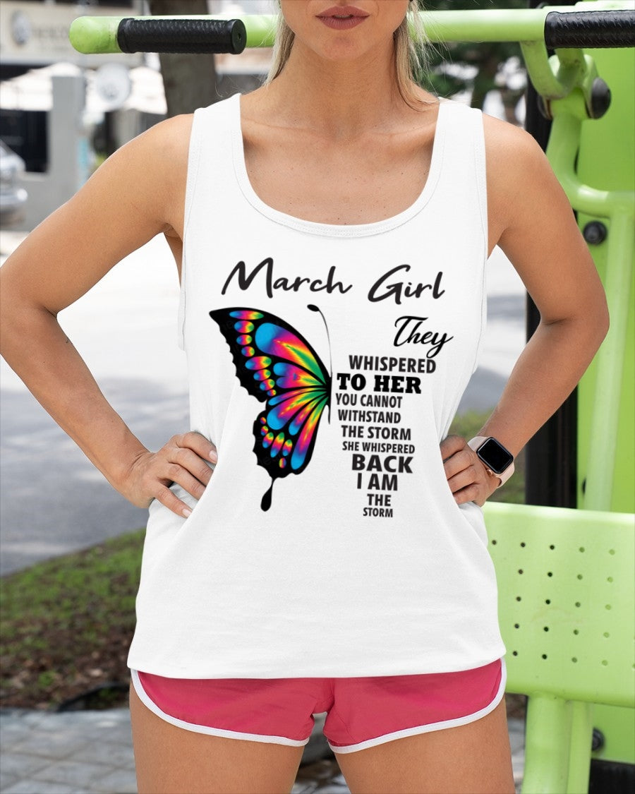 MARCH GIRL, THEY WHISPERED TO HER YOU CANNOT WITHSTAND THE STORM SHE WHISPERED BACK I AM THE STORM – KATE03 fma ( SKU26T-01297-03)