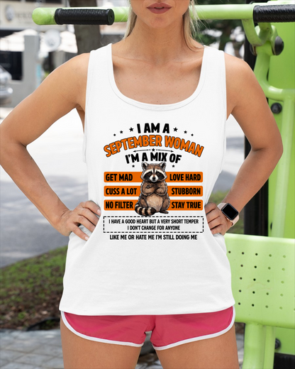SEPTEMBER WOMAN SHIRT – I’m A Mix Of Love Hard & Stubborn – No Filter Personality Tee – Birthday Gift Idea (SKU2604-303-09)