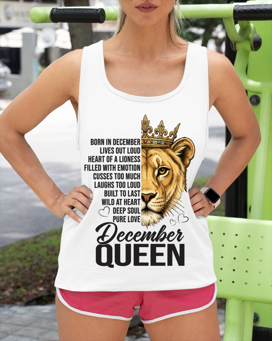 DECEMBER – December Queen – Born In December – Living Legend Wild At Heart Very Rare – Birthday Gift – Women Shirt (SKU2603-27-12)