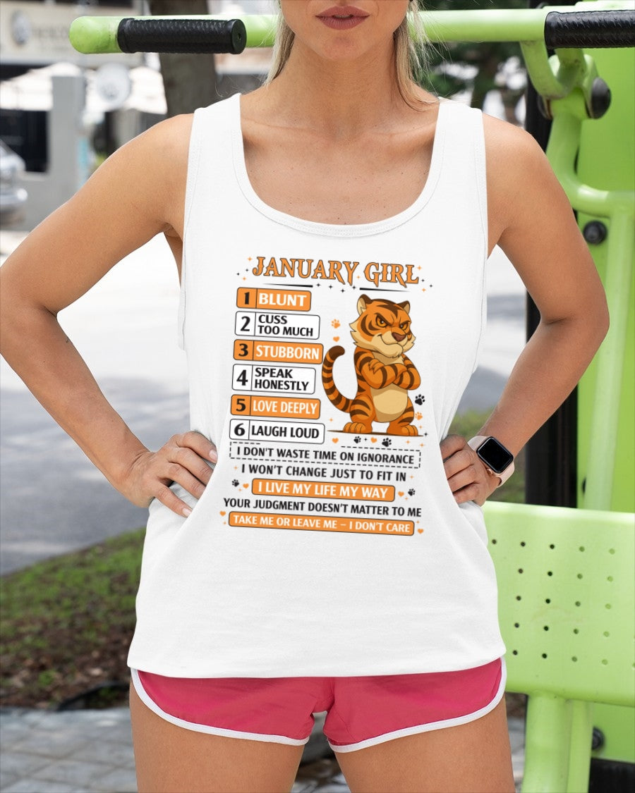 "I AM A JANUARY GIRL" - Birthday Gift For January Girls - FMA KATE01 (SKU2602-219-01)