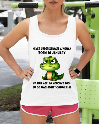 JANUARY - FUNNY WOMAN ALLIGATOR SHIRT – Go Gaslight Someone Else - (SKU2606-323-01)