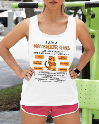 "I AM A NOVEMBER GIRL" - Birthday Gift For November Girls - FMA KATE11 (SKU26T-01-62-11)