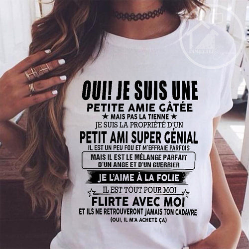 UN T-SHIRT MAGNIFIQUE POUR VOTRE FEMME - CADEAU DE LA PART DE SON MARI - frKATE00 (SKUUP-05)
