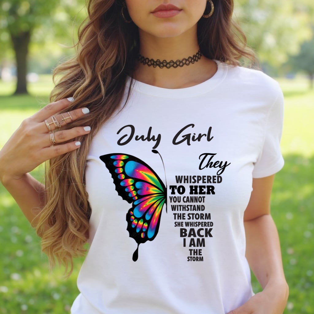 JULY GIRL, THEY WHISPERED TO HER YOU CANNOT WITHSTAND THE STORM SHE WHISPERED BACK I AM THE STORM – KATE07 fma ( SKU26T-01297-07)