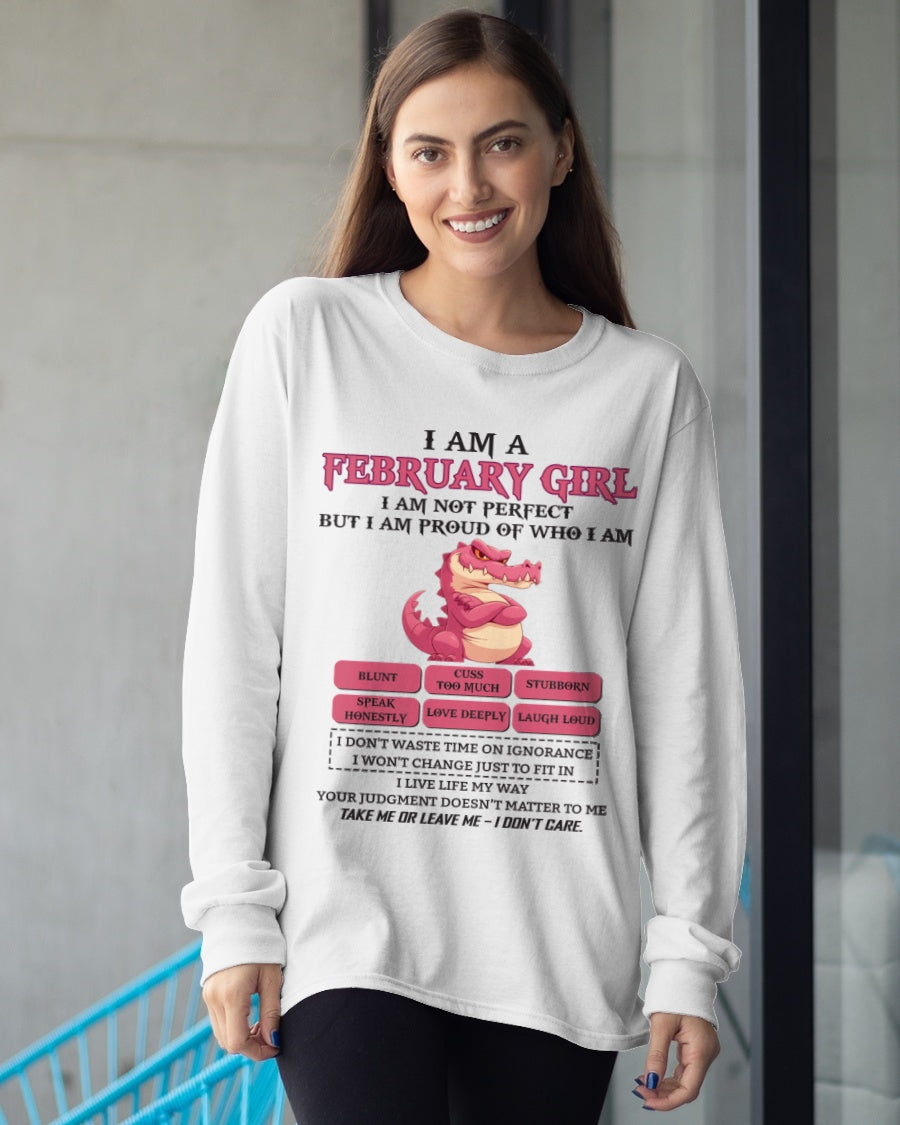 February Girl Shirt – Birthday Gift for Women - KATE02 FMA (SKU10-80-02)