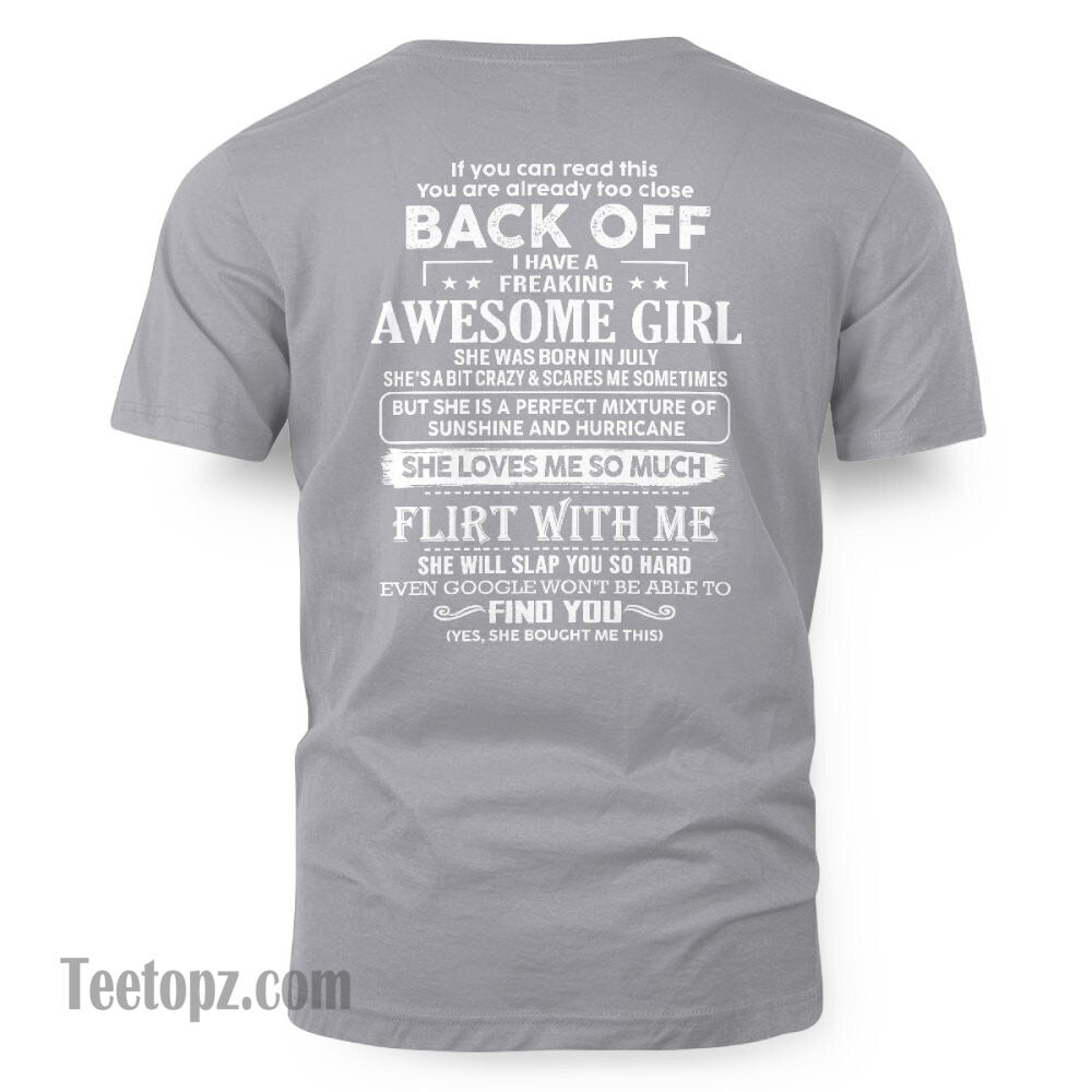 July – Awesome Girlfriend Born In July – Special gift for your Boyfriend – From Wife KATE07 (SKU06-17-07)