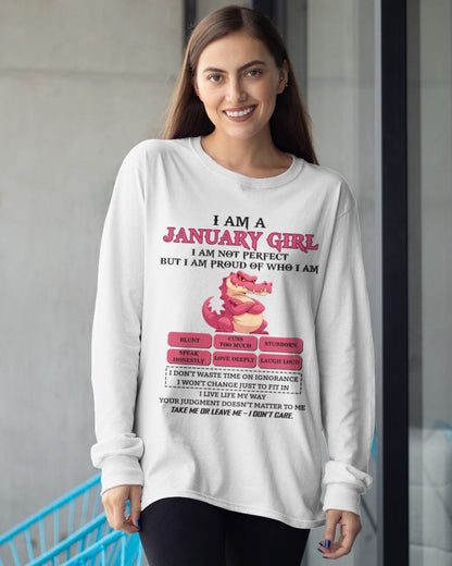 January Girl Shirt – Birthday Gift for Women - KATE01 FMA (SKU10-80-01)