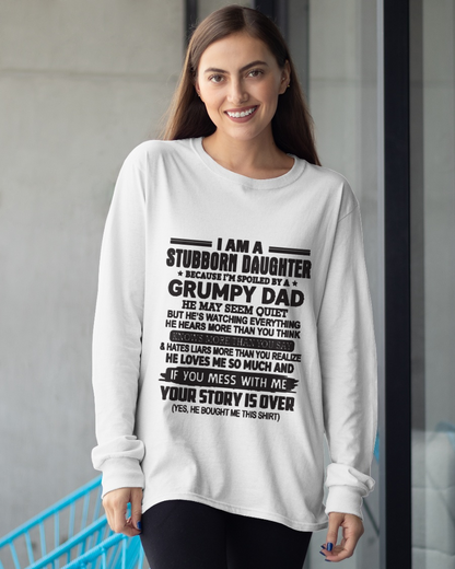 I'M A STUBBORN DAUGHTER - FROM DAD TO DAUGHTER - KATE01 (SKU26T-01-52-00)