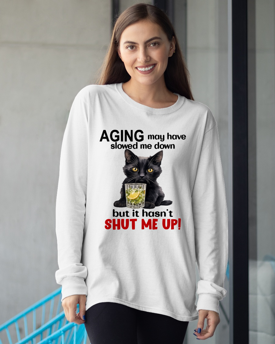 WOMAN SHIRT – Aging Didn’t Shut Me Up – Bold Attitude Tee – Birthday Gift Idea (SKU2604-323-00)